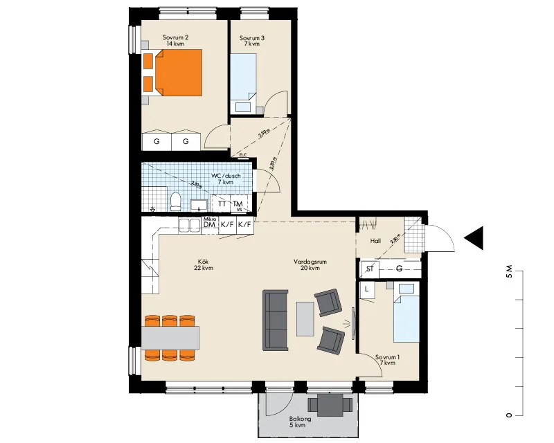 Hyreslägenhet på Västerås i vasteras