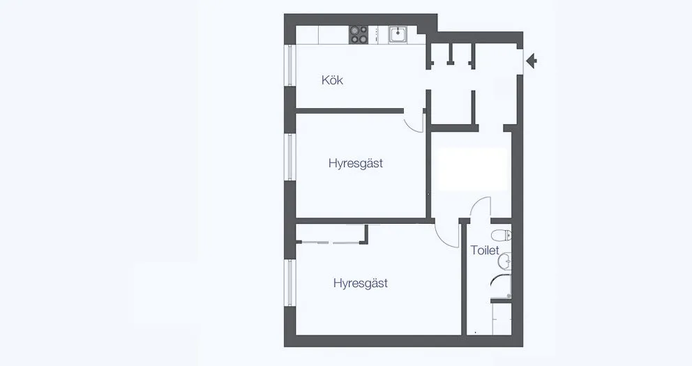 Hyreslägenhet på Stockholm i stockholm