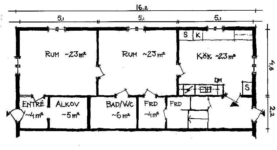 Hyreslägenhet på Hallsberg i hallsberg