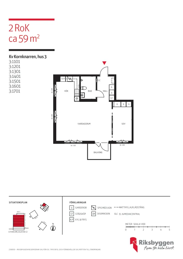 Hyreslägenhet på Västerås i vasteras