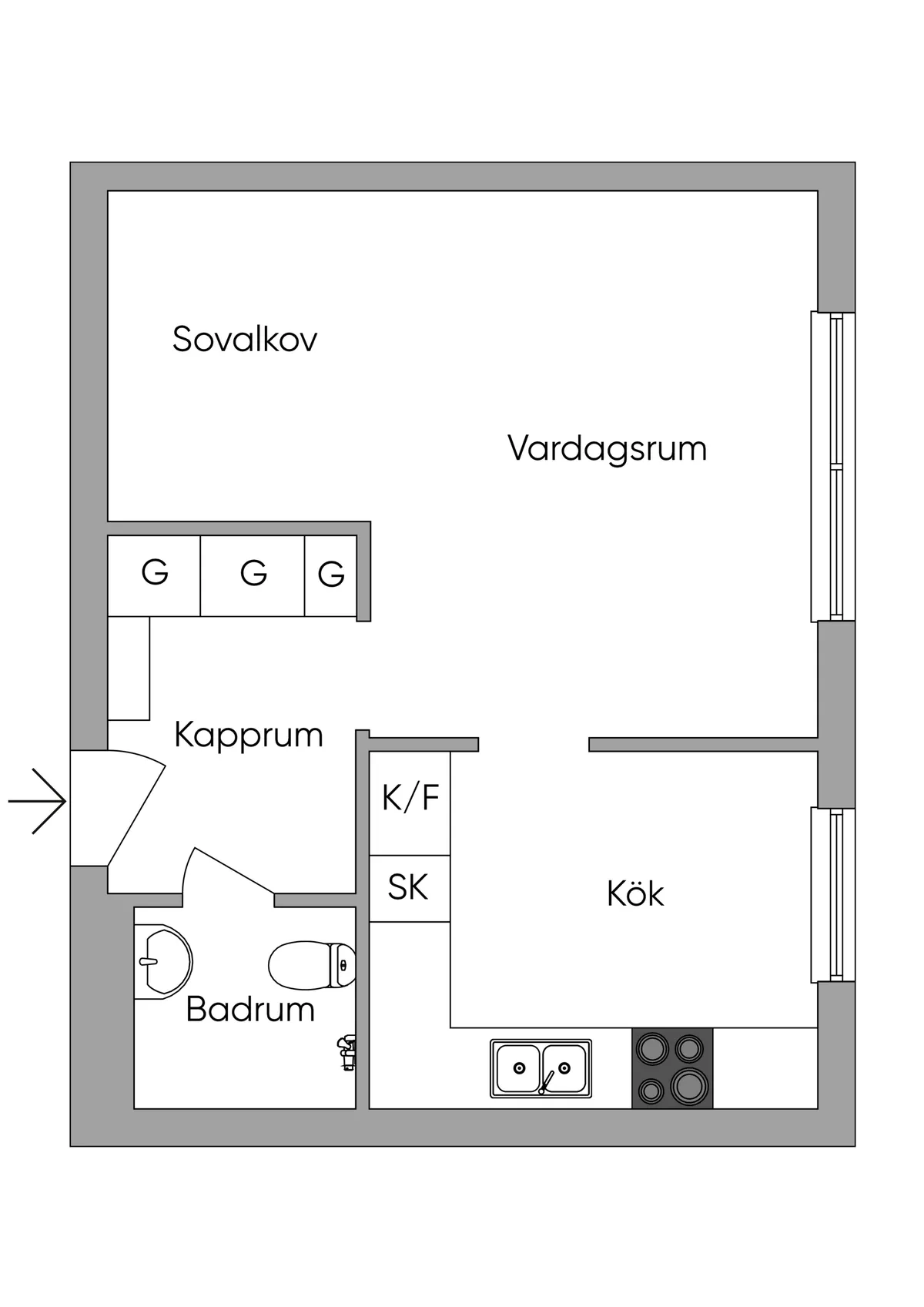 Hyreslägenhet på Solna i solna