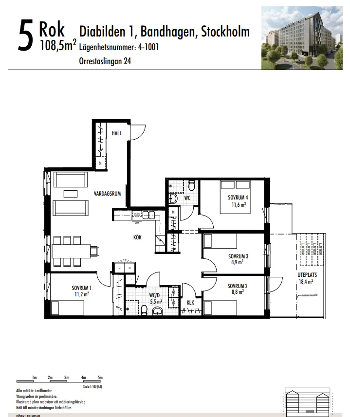 Hyreslägenhet på Stockholm i stockholm