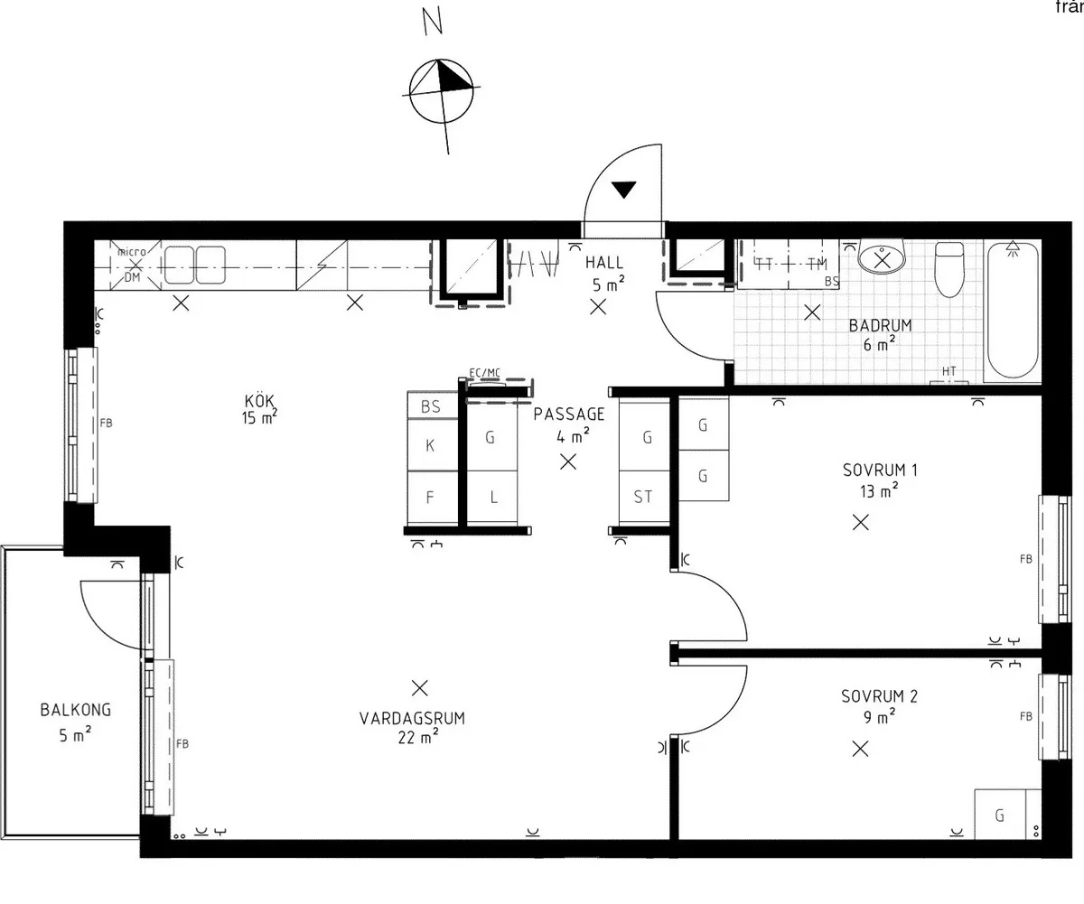 Hyreslägenhet på Bromma i bromma