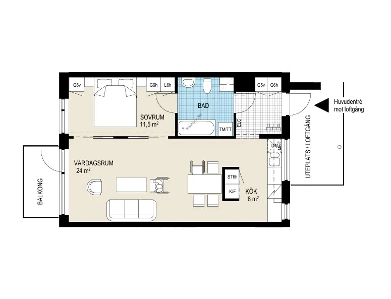 Hyreslägenhet på Malmö i malmo