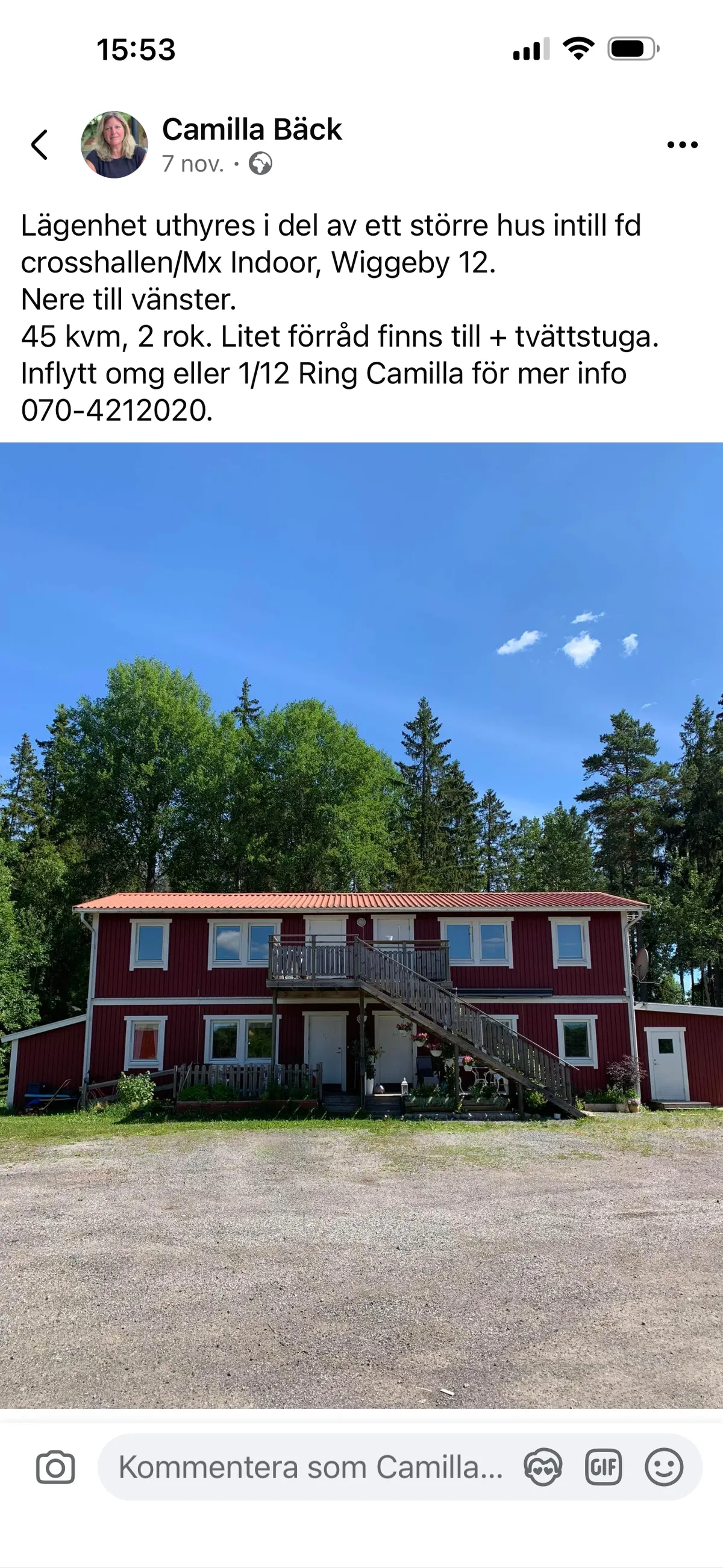 Hyreslägenhet på Vallentuna i vallentuna