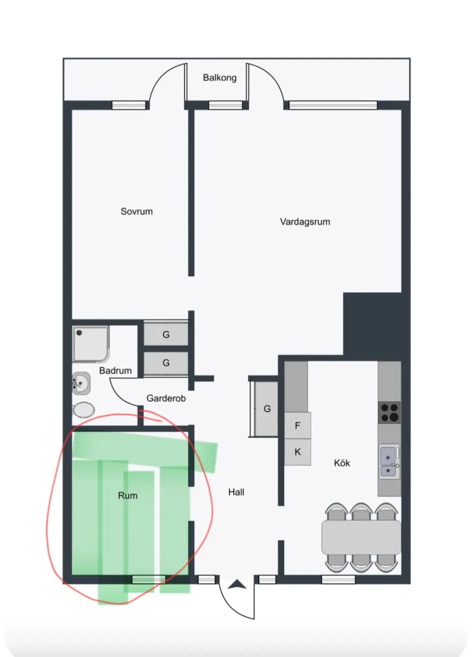 Hyreslägenhet på Malmö i malmo