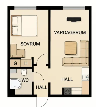 Hyreslägenhet på Göteborg i goteborg