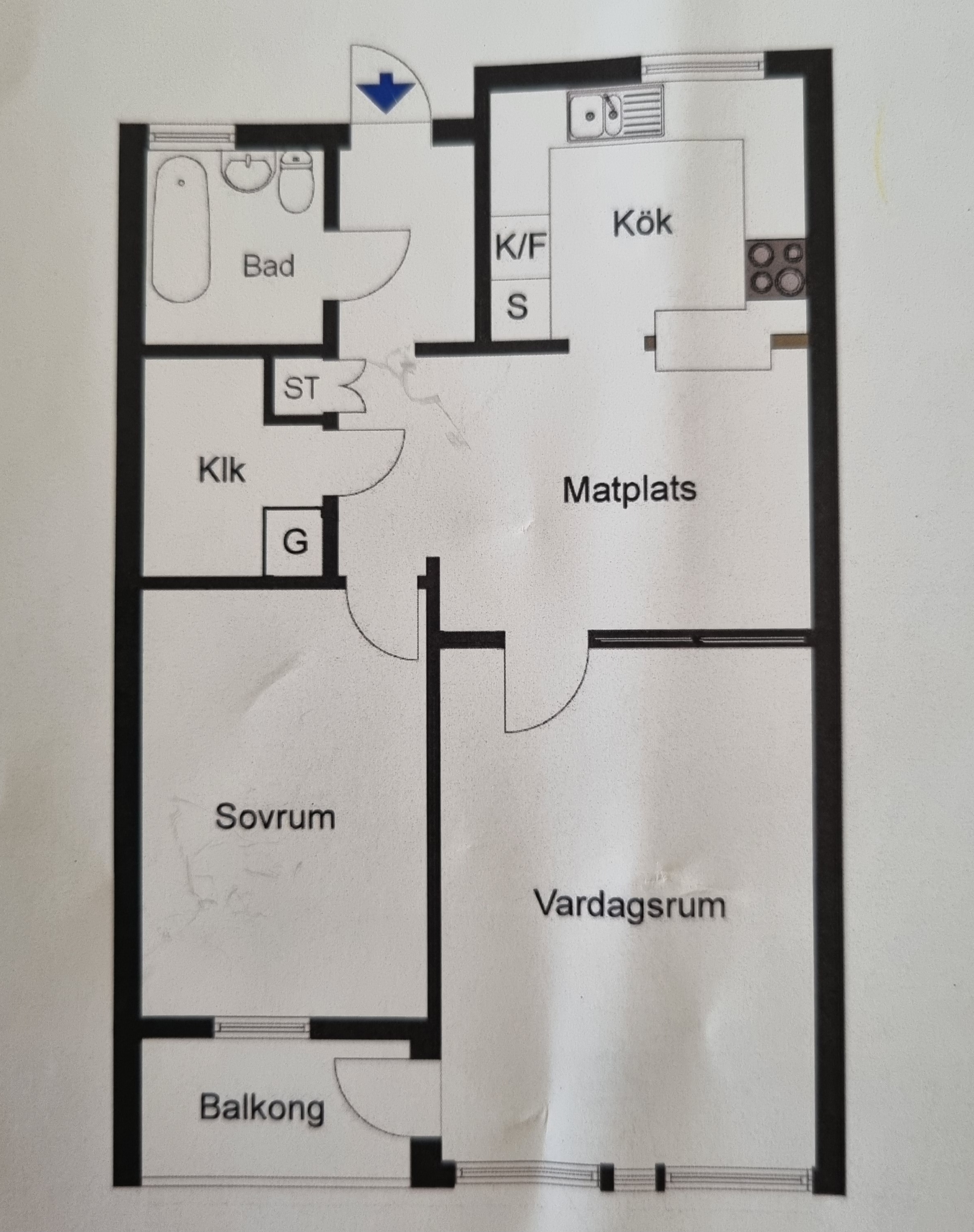 Hyreslägenhet på Skogås i skogas
