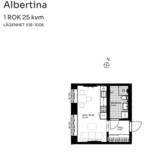 Hyreslägenhet på Solna i solna