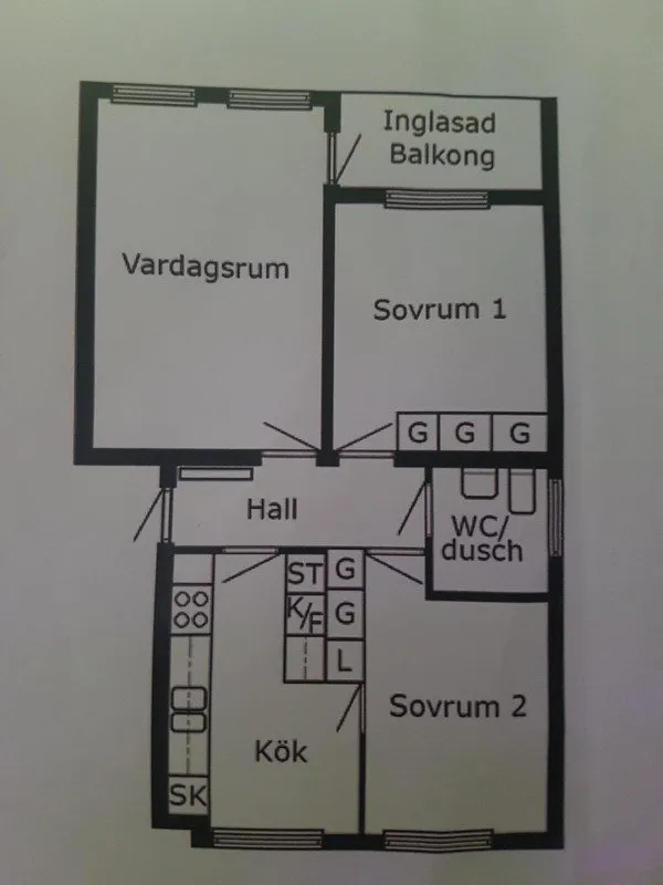 Hyreslägenhet på Märsta i marsta