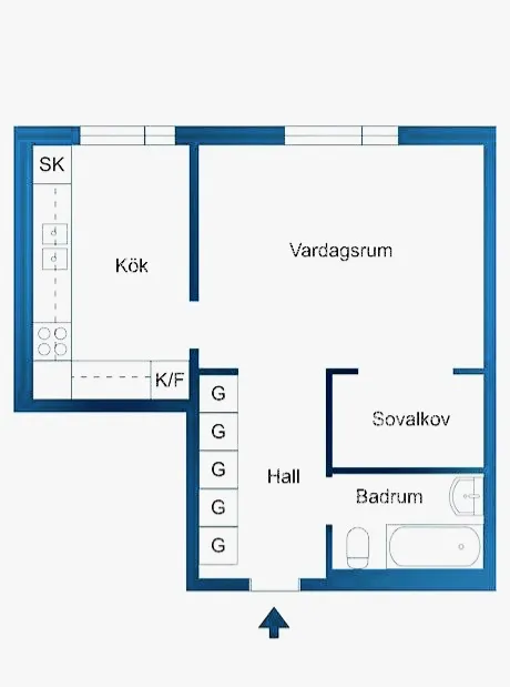 Hyreslägenhet på Västerås i vasteras