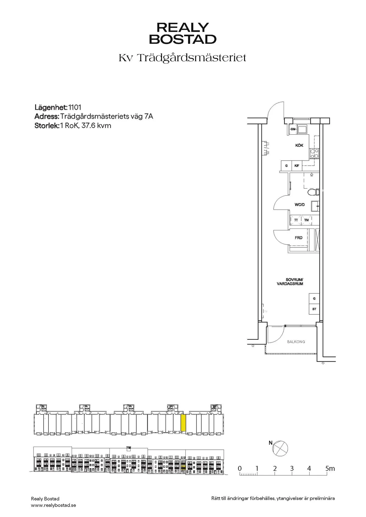 Hyreslägenhet på Märsta i marsta