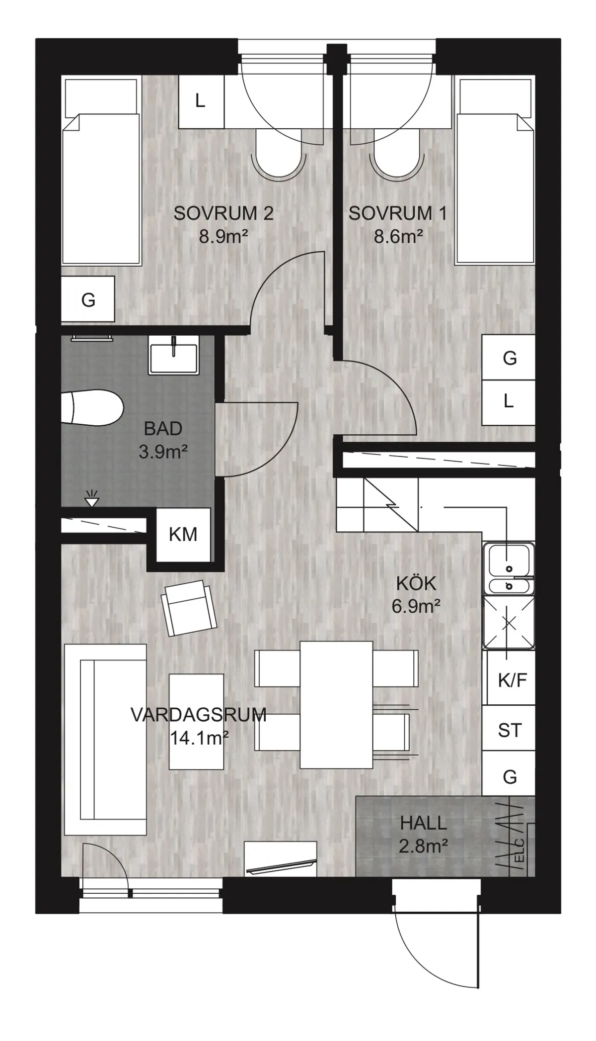 Hyreslägenhet på Tyresö i tyreso