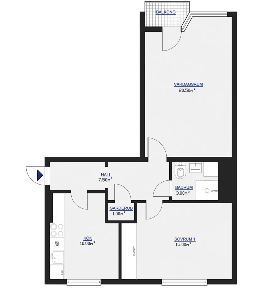 Hyreslägenhet på Arboga i arboga