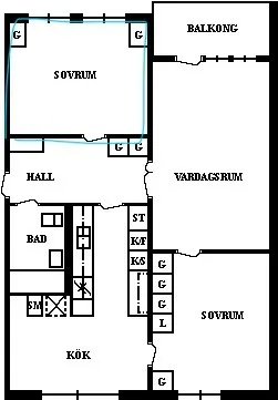 Hyreslägenhet på Umeå i umea