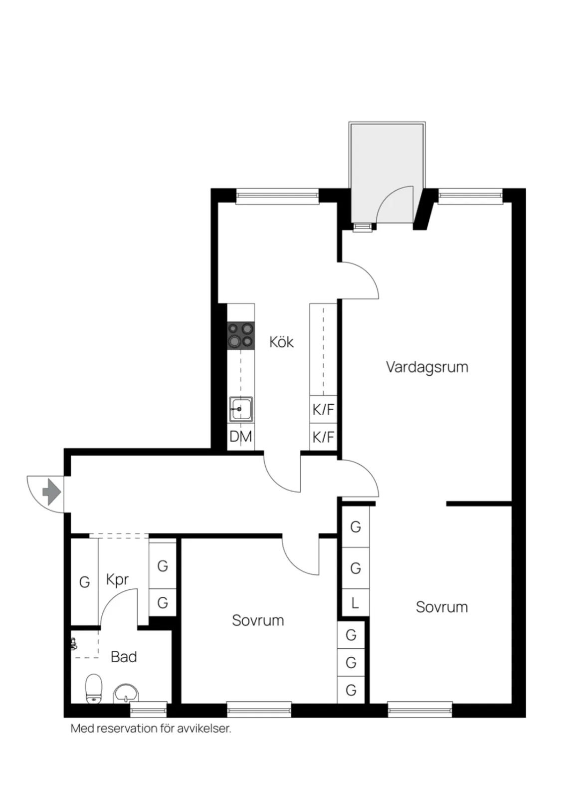 Hyreslägenhet på Sundsvall i sundsvall