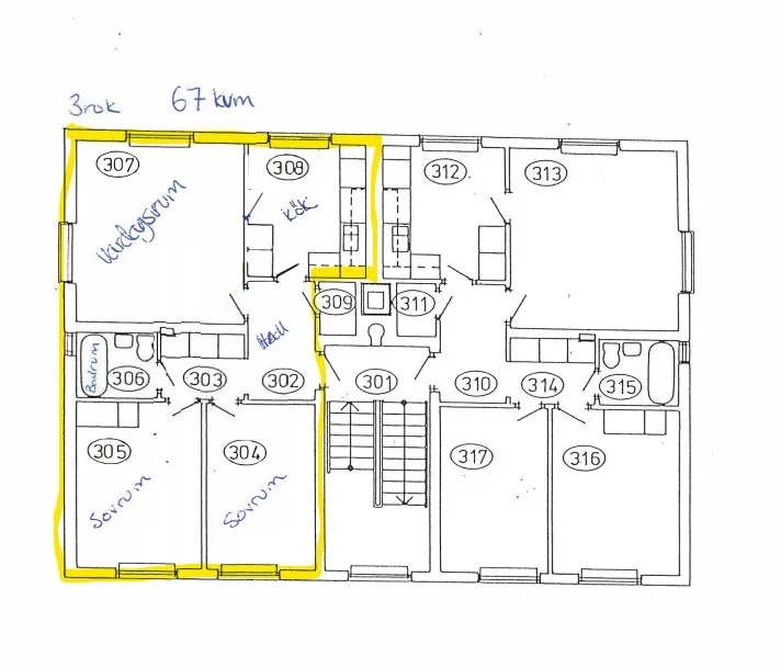 Hyreslägenhet på Nyköping i nykoping