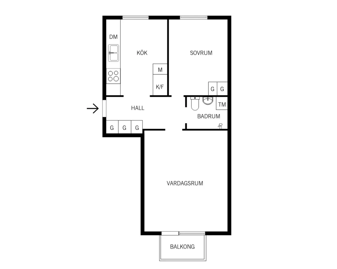 Hyreslägenhet på Hägersten i hagersten