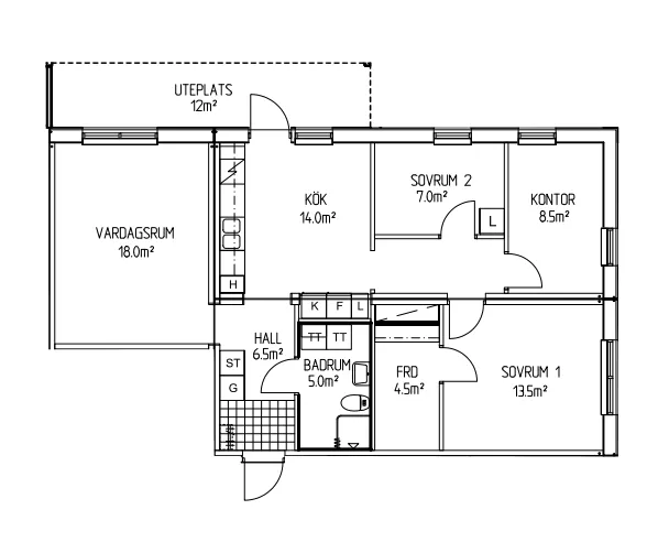 Hyreslägenhet på Skellefteå i skelleftea