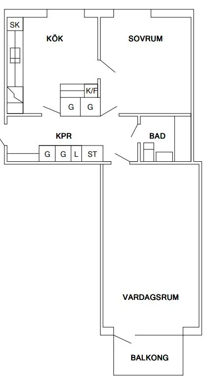 Hyreslägenhet på Töreboda i toreboda