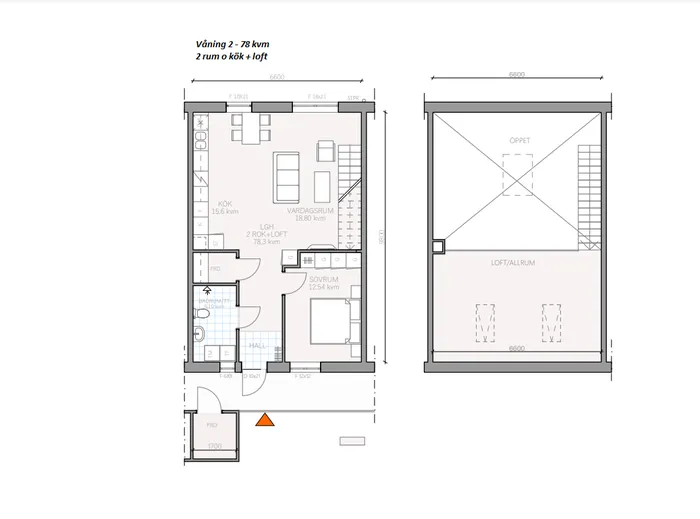 Hyreslägenhet på Falkenberg i falkenberg
