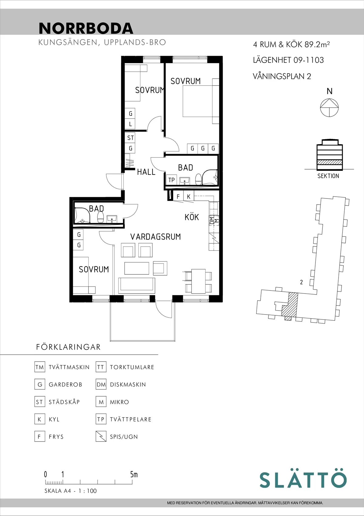 Hyreslägenhet på Kungsängen i kungsangen