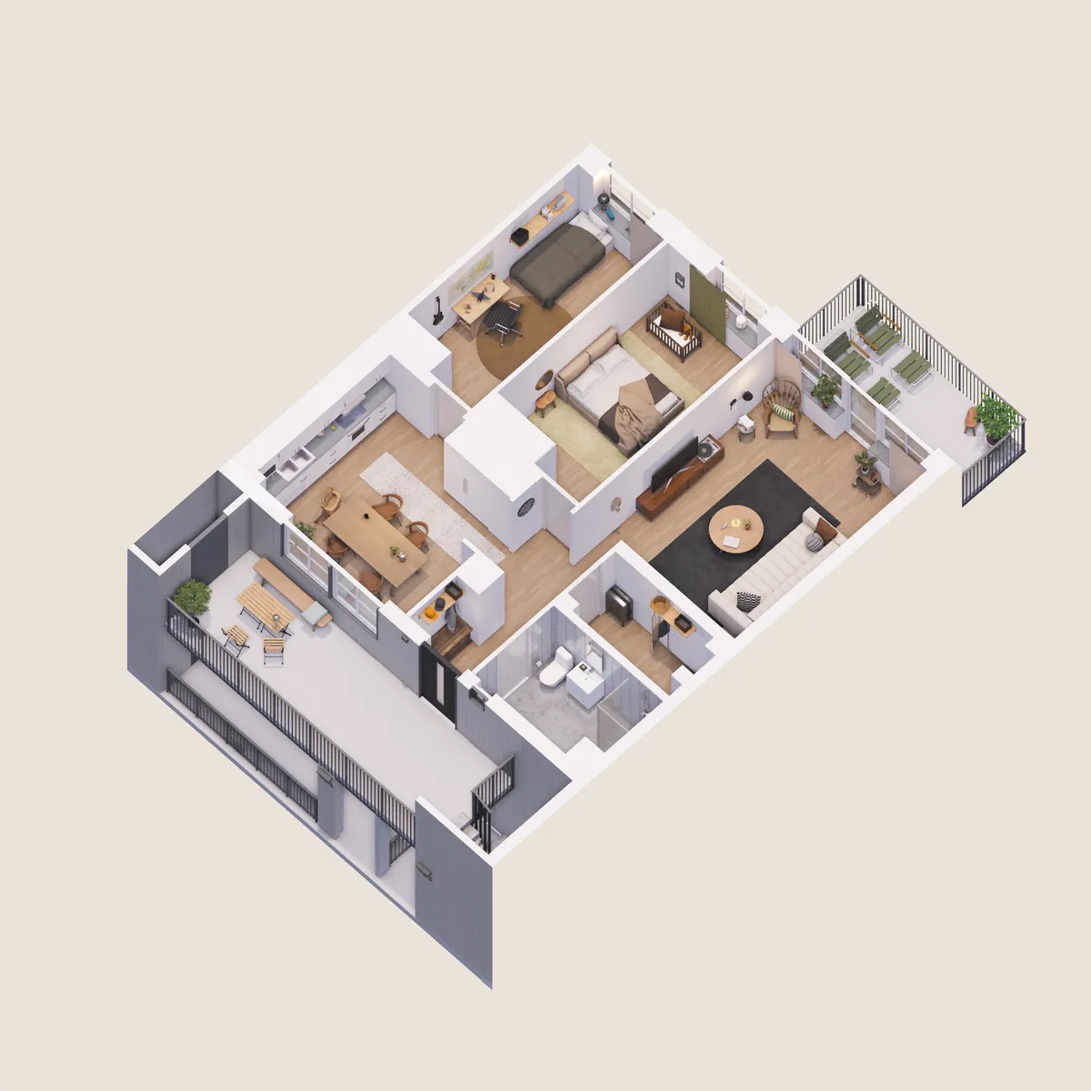 Hyreslägenhet på Vara i vara