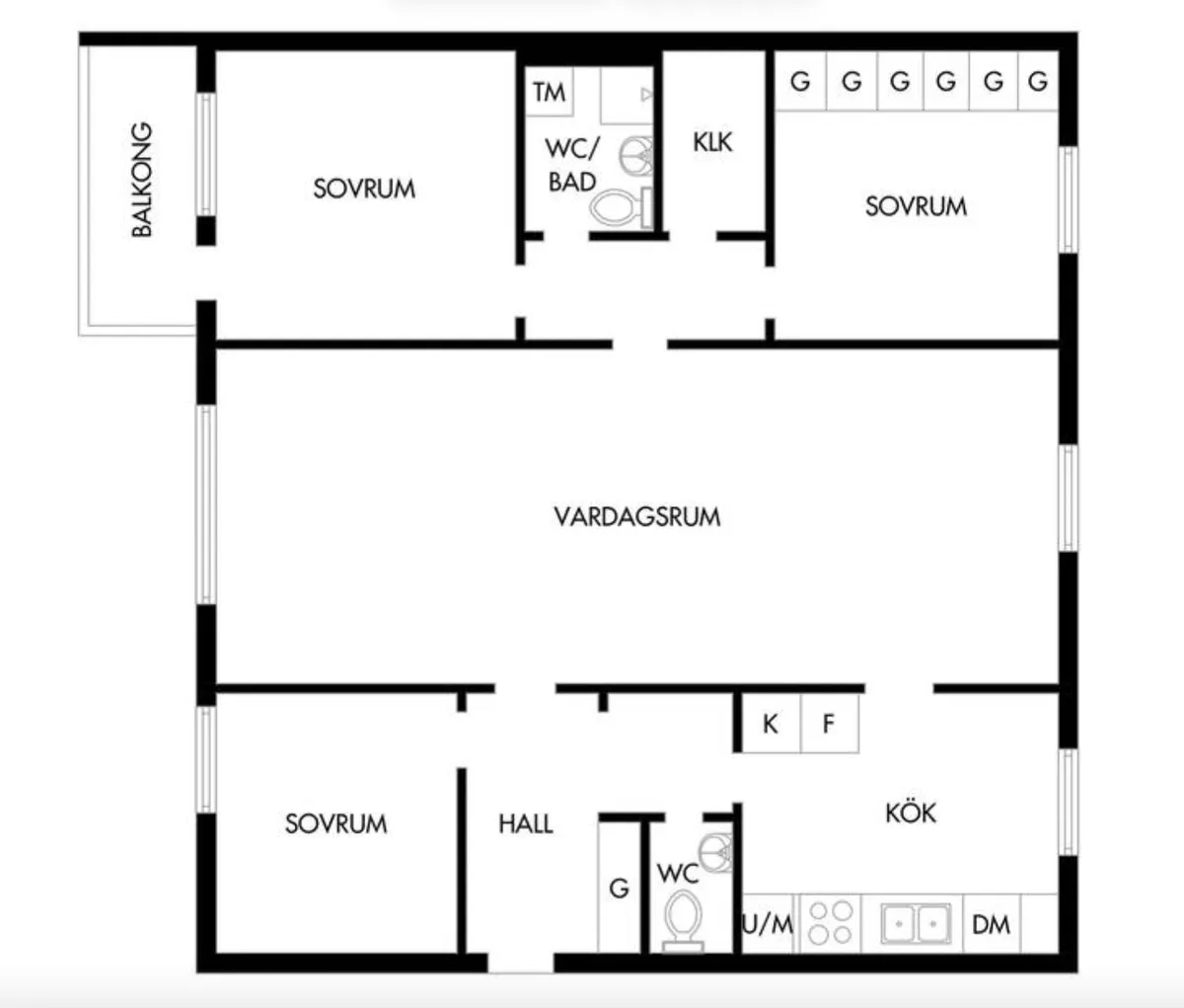 Hyreslägenhet på Växjö i vaxjo