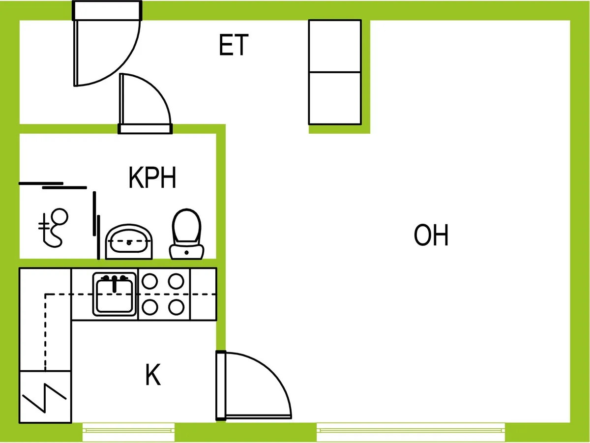Hyreslägenhet på Kirkkonummi i kirkkonummi