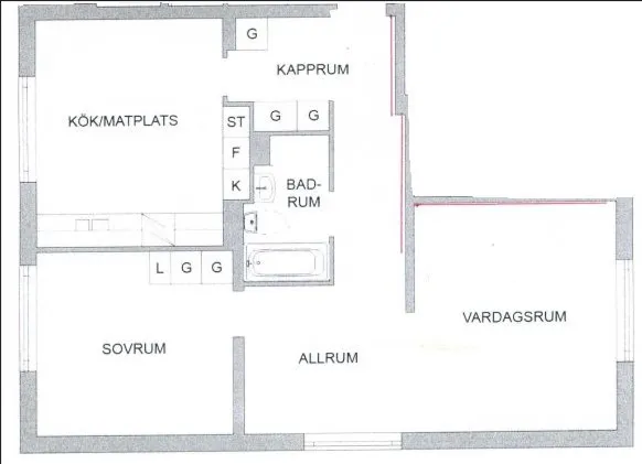 Hyreslägenhet på Norrköping i norrkoping