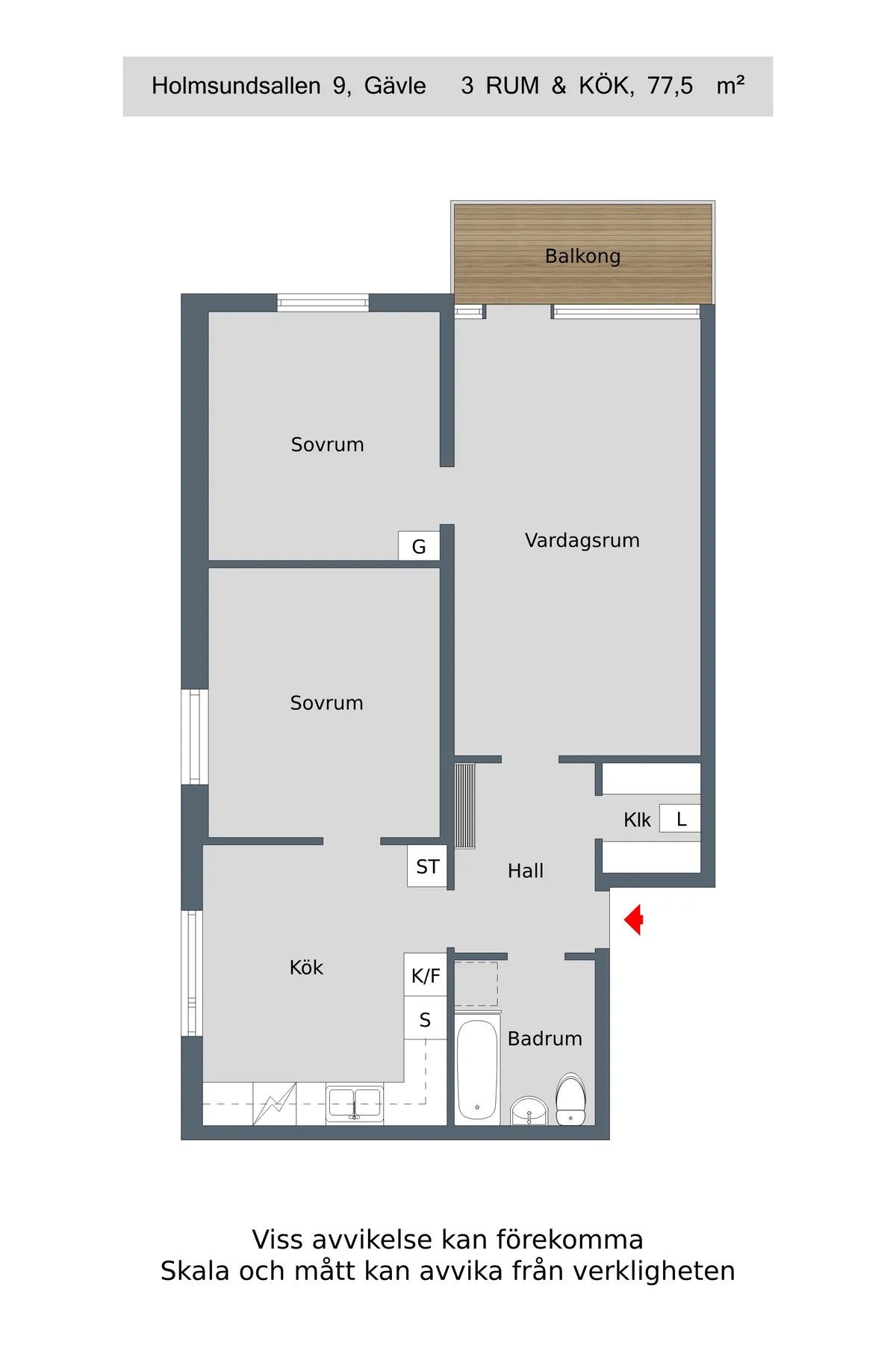 Hyreslägenhet på Gävle i gavle