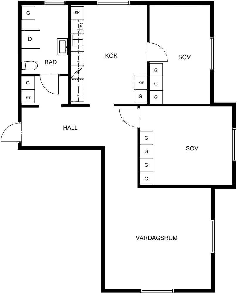 Hyreslägenhet på Ulricehamn i ulricehamn