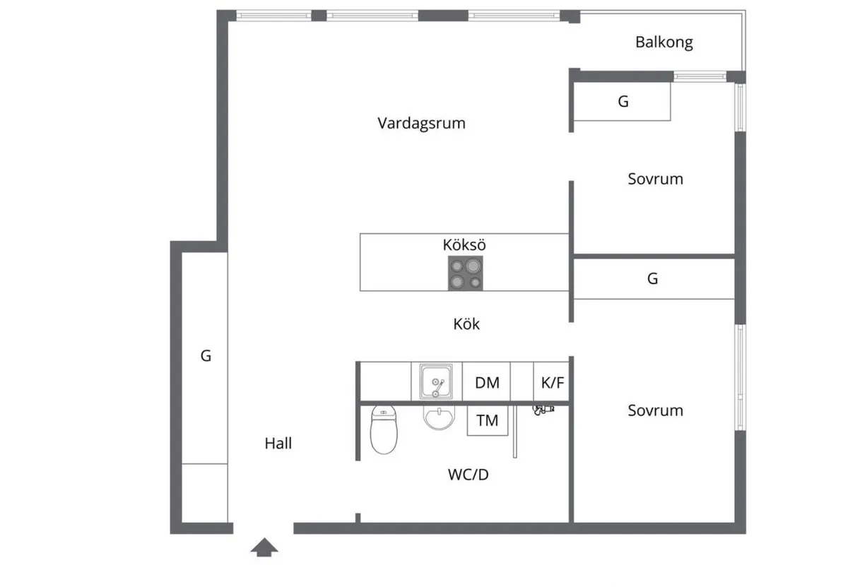 Hyreslägenhet på Upplands Väsby i upplands-vasby