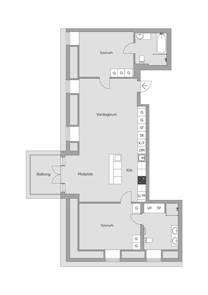 Hyreslägenhet på Märsta i marsta