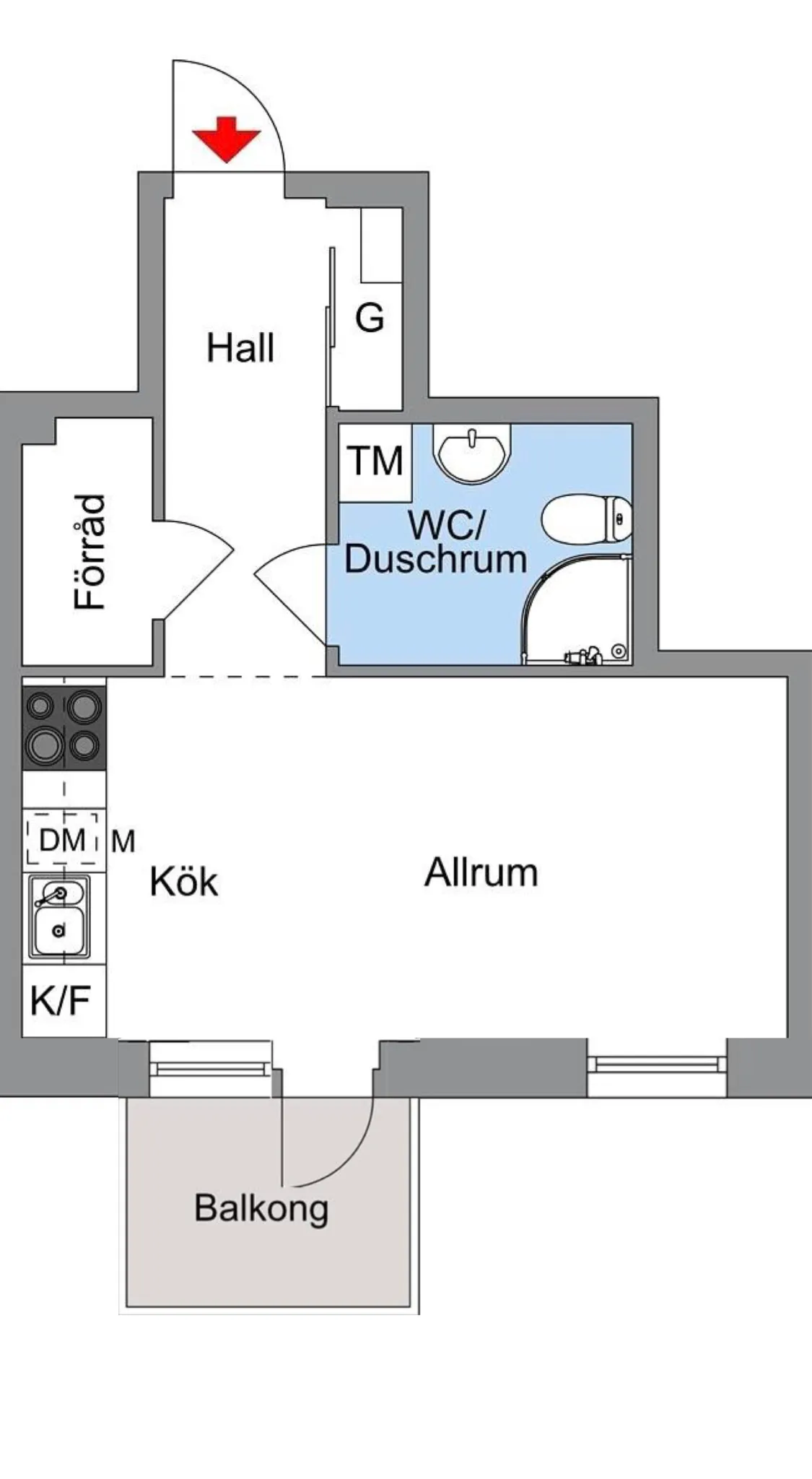 Hyreslägenhet på Norsborg i norsborg