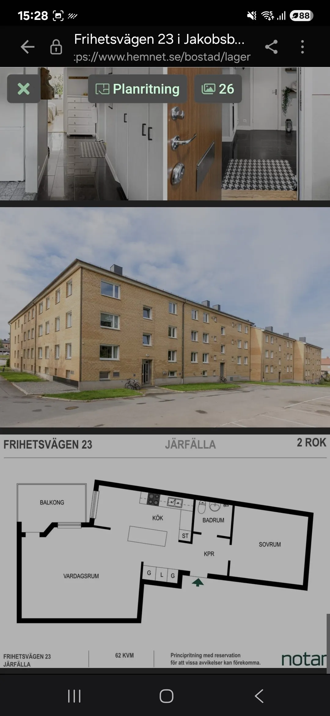 Hyreslägenhet på Järfälla i jarfalla