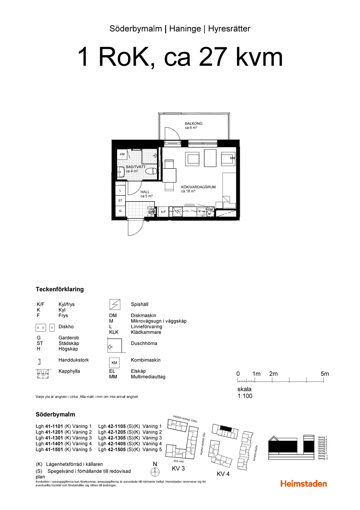 Hyreslägenhet på Handen i handen
