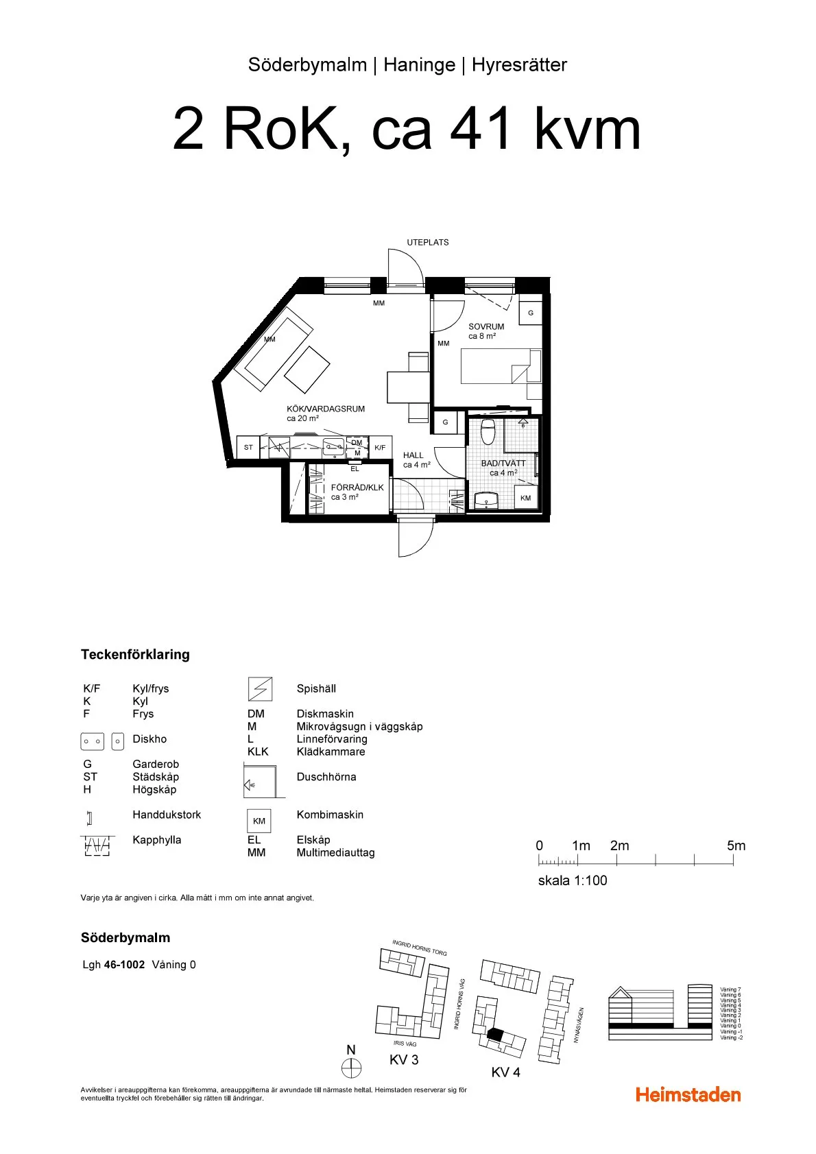 Hyreslägenhet på Handen i handen