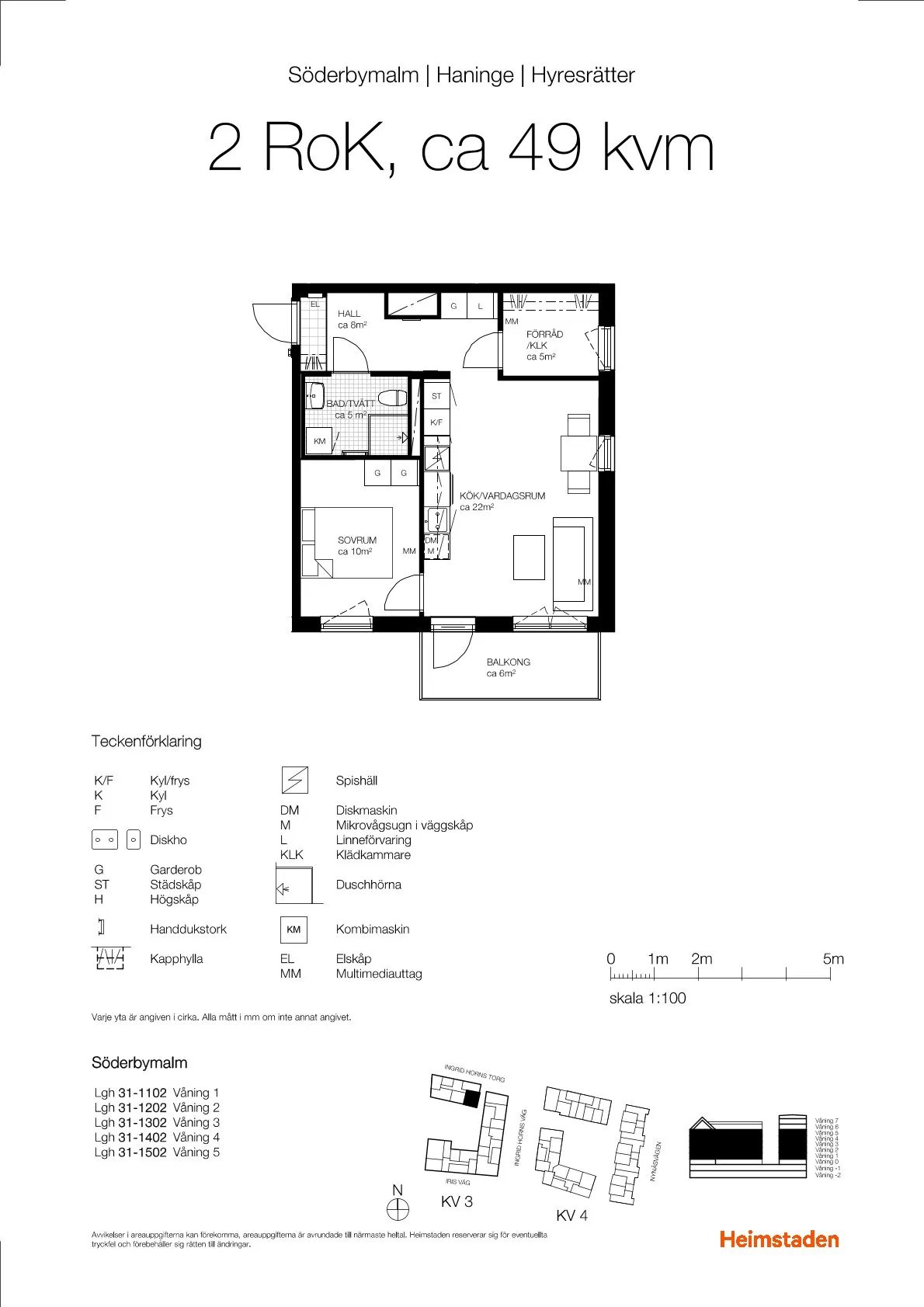 Hyreslägenhet på Handen i handen
