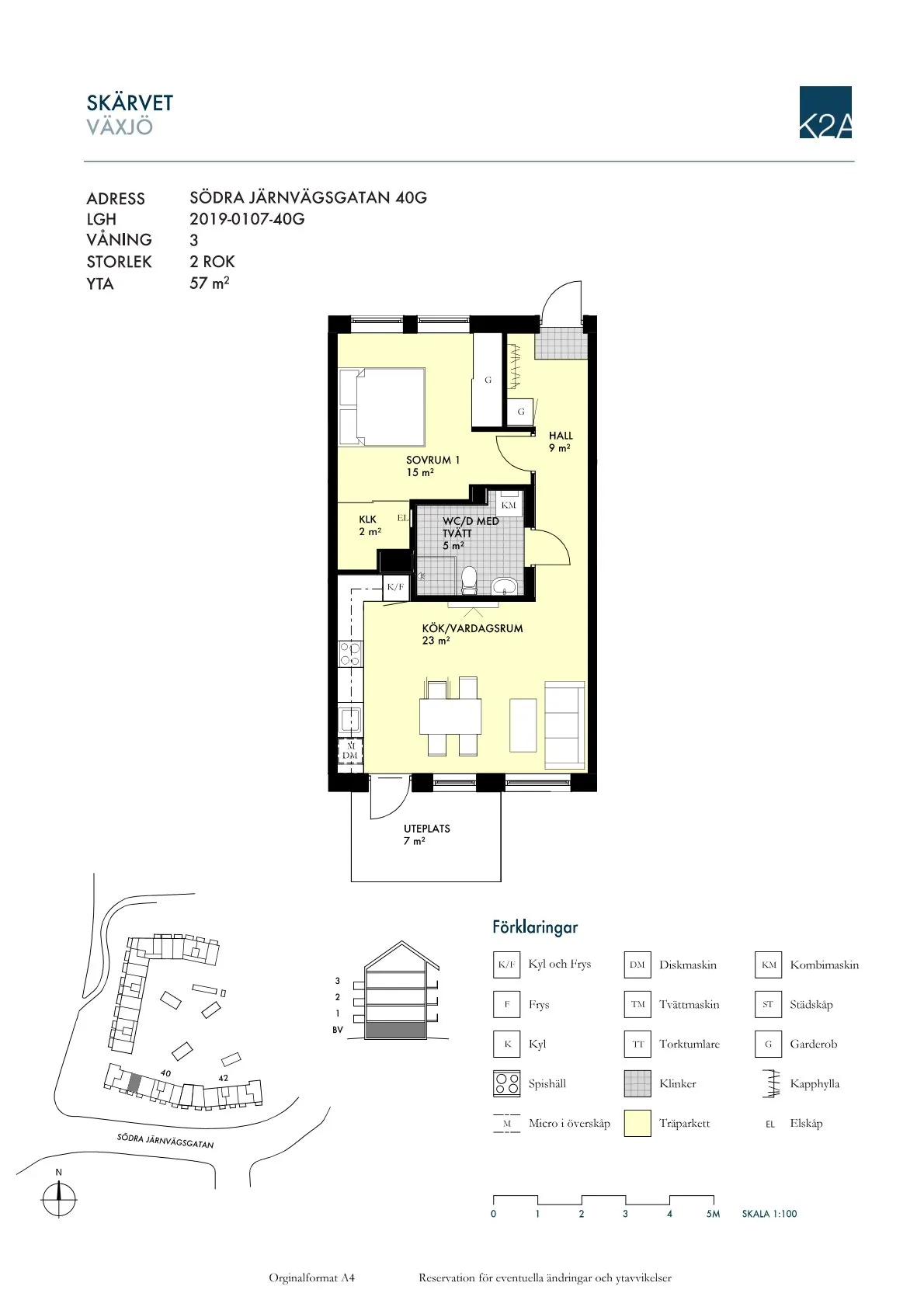Hyreslägenhet på Växjö i vaxjo