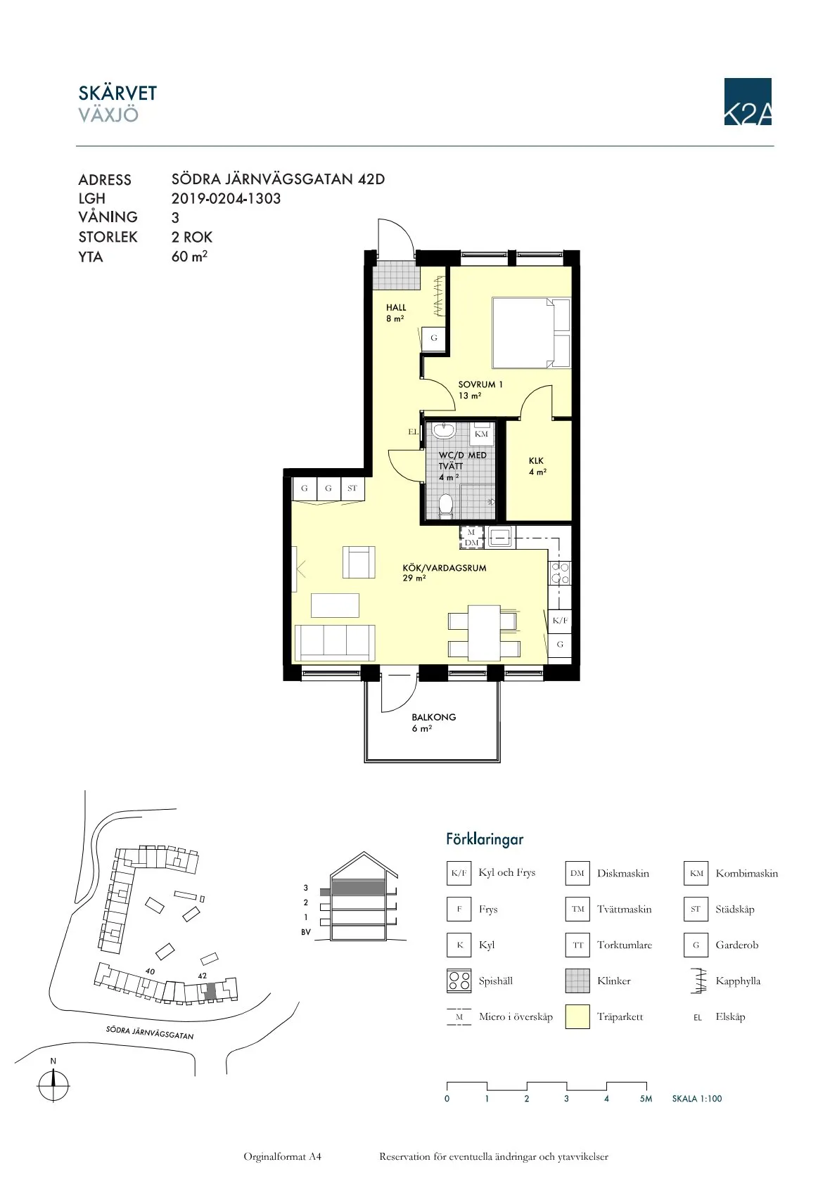 Hyreslägenhet på Växjö i vaxjo