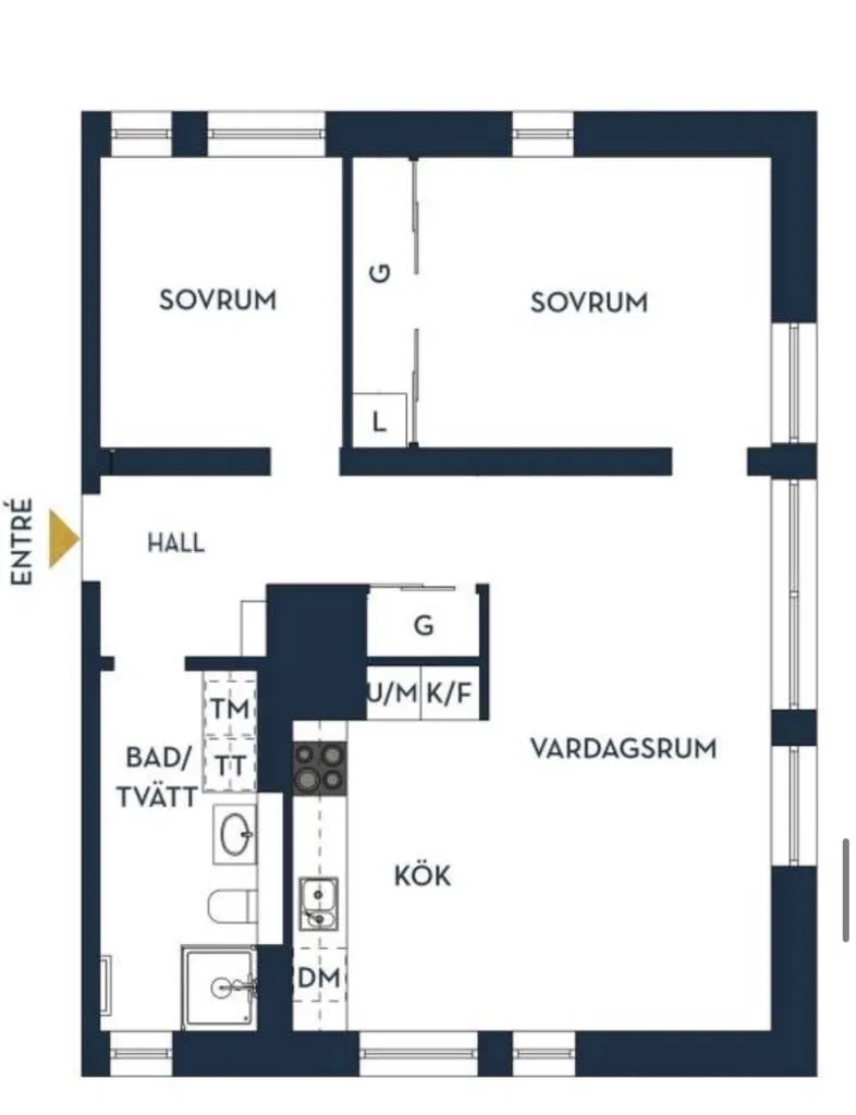 Hyreslägenhet på Nacka i nacka