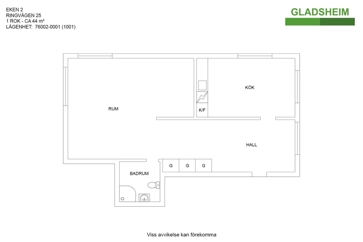 Hyreslägenhet på Kungsör i kungsor