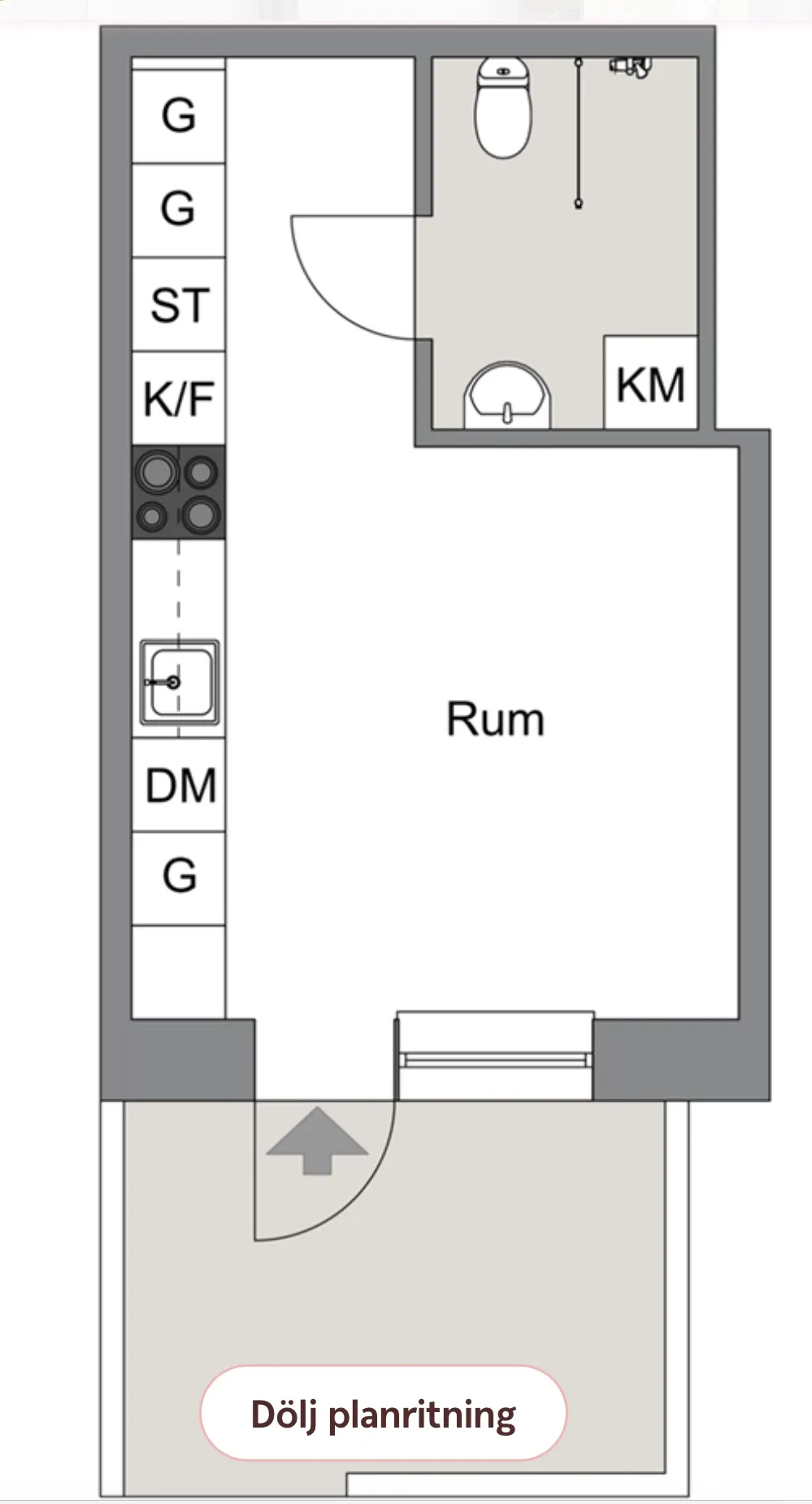 Hyreslägenhet på Bromma i bromma