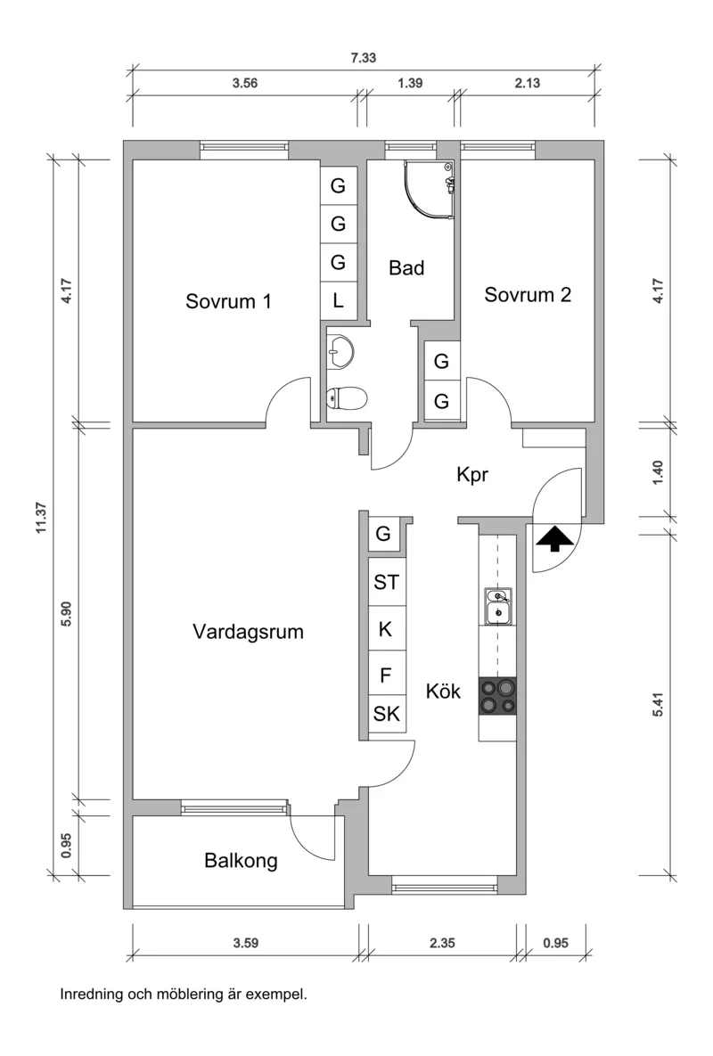 Hyreslägenhet på Skövde i skovde