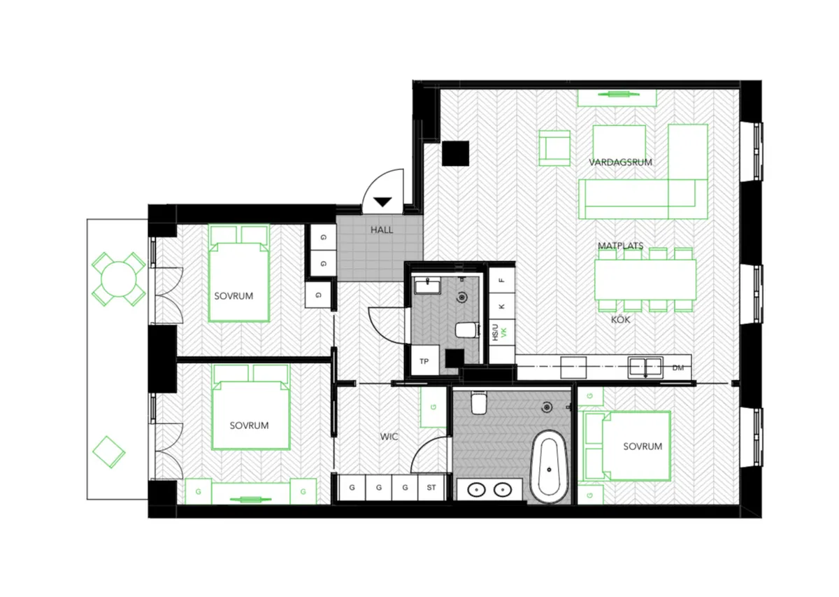 Hyreslägenhet på Stockholm i stockholm