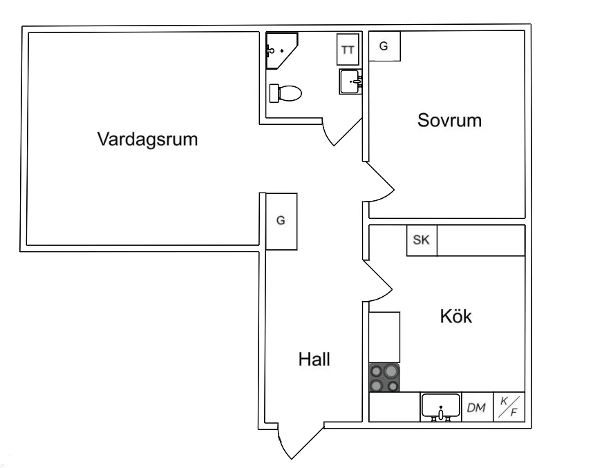 Hyreslägenhet på Eskilstuna i eskilstuna