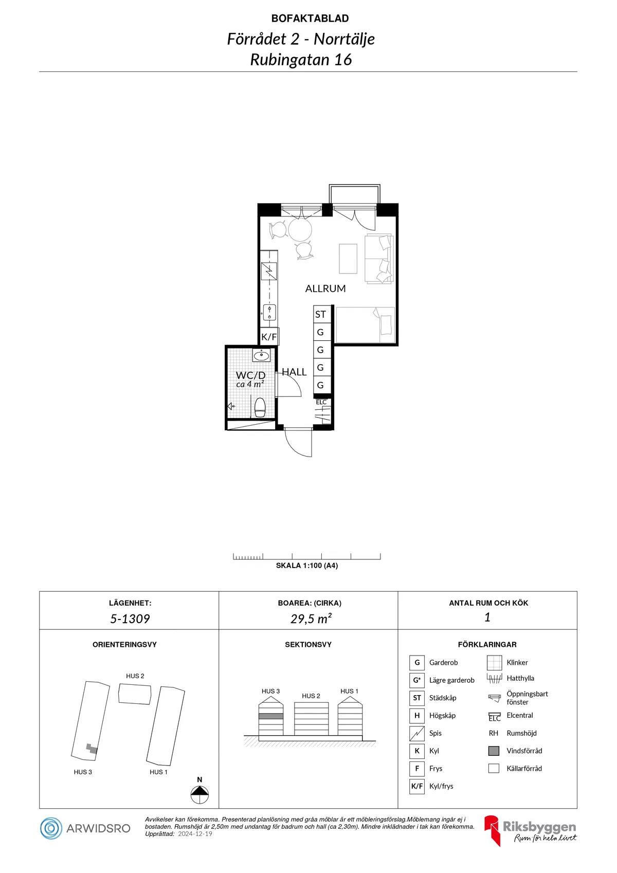 Hyreslägenhet på Norrtälje i norrtalje