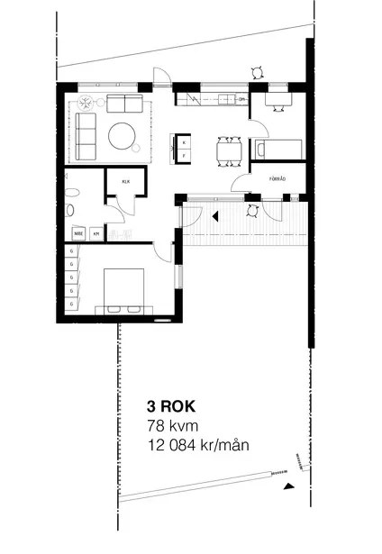 Hyreslägenhet på Kalmar i kalmar