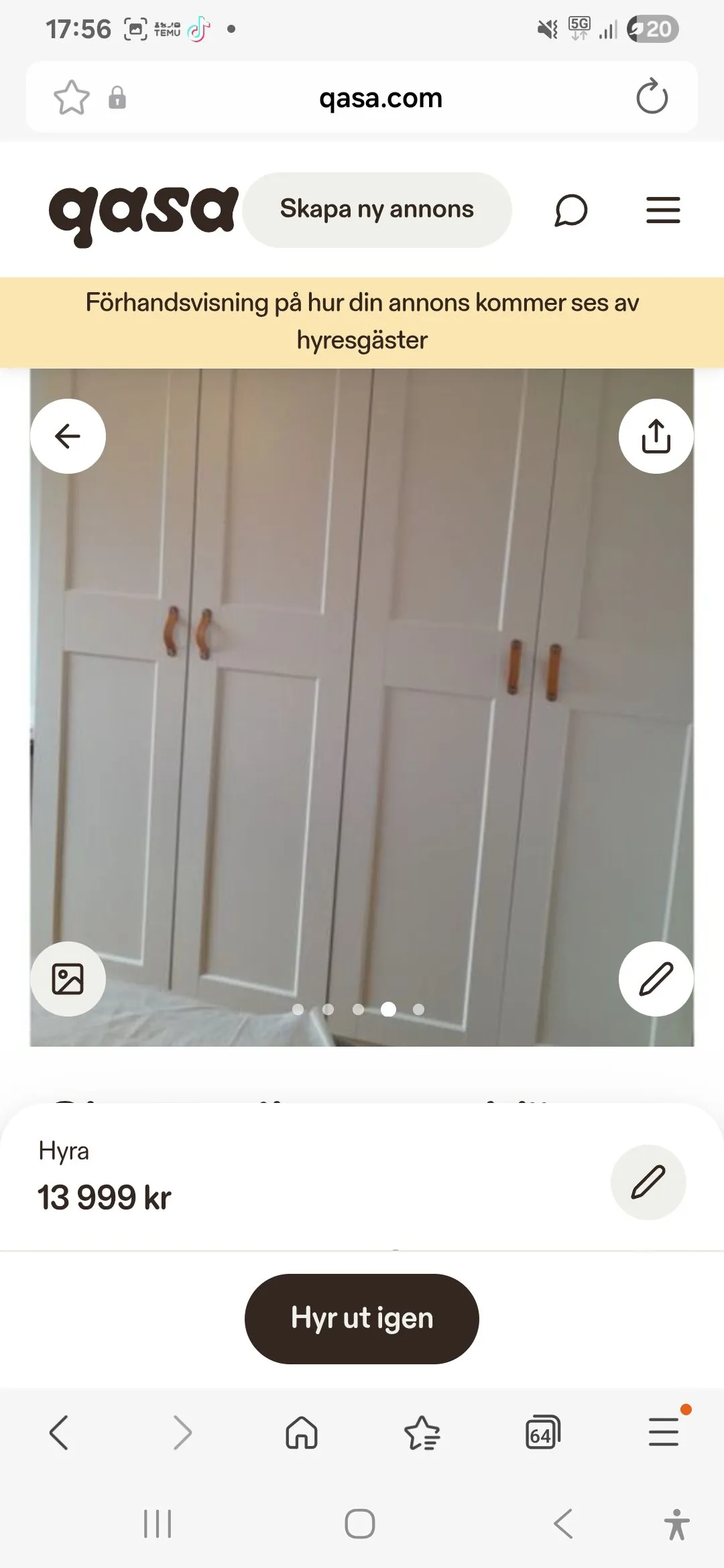 Hyreslägenhet på Göteborg i goteborg